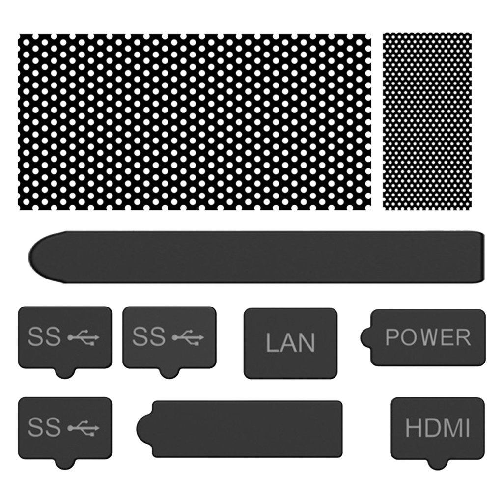 Bộ tấm lưới và nút bịt cổng chống bụi bằng silicon cho máy chơi game Xbox Series X