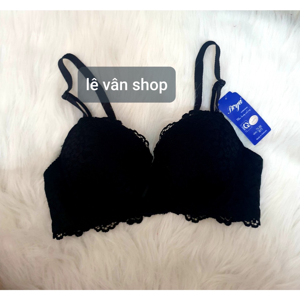 Áo ngực boya quả ren siêu đẩy, dày 5cm, tạo khe nâng ngực, size 34 đến 38