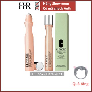 TEM HÃNG-Tinh Chất Massage Clinique Giảm Quầng Thâm, Bọng Mắt 15ML All About Eyes Serum De-Puffing Eye Massage