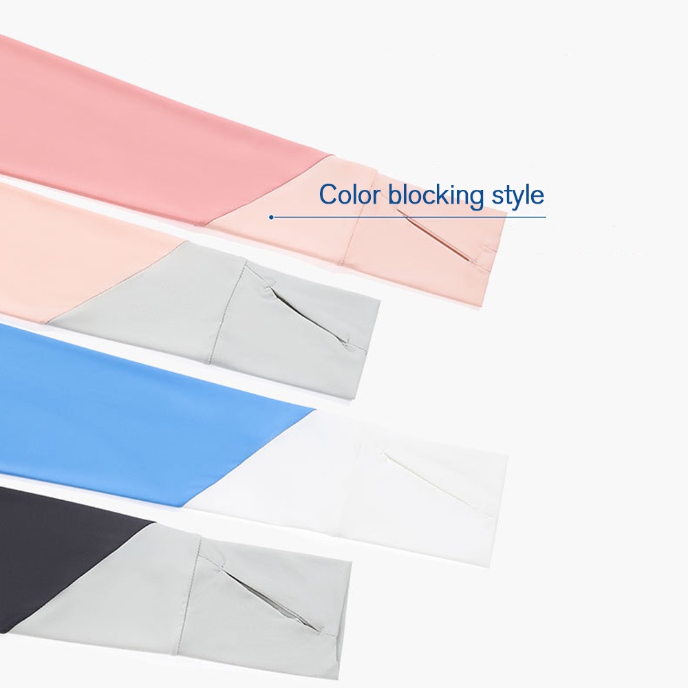 Ống Tay Áo Dài Bằng Lụa Chống Tia UV Cho Nam Nữ