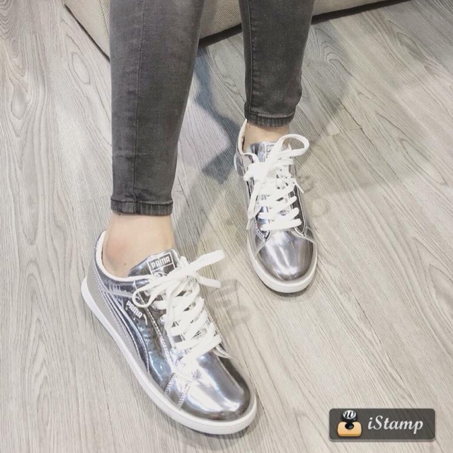 SNEAKER PUMA MÀU BẠC CỰC CHẤT