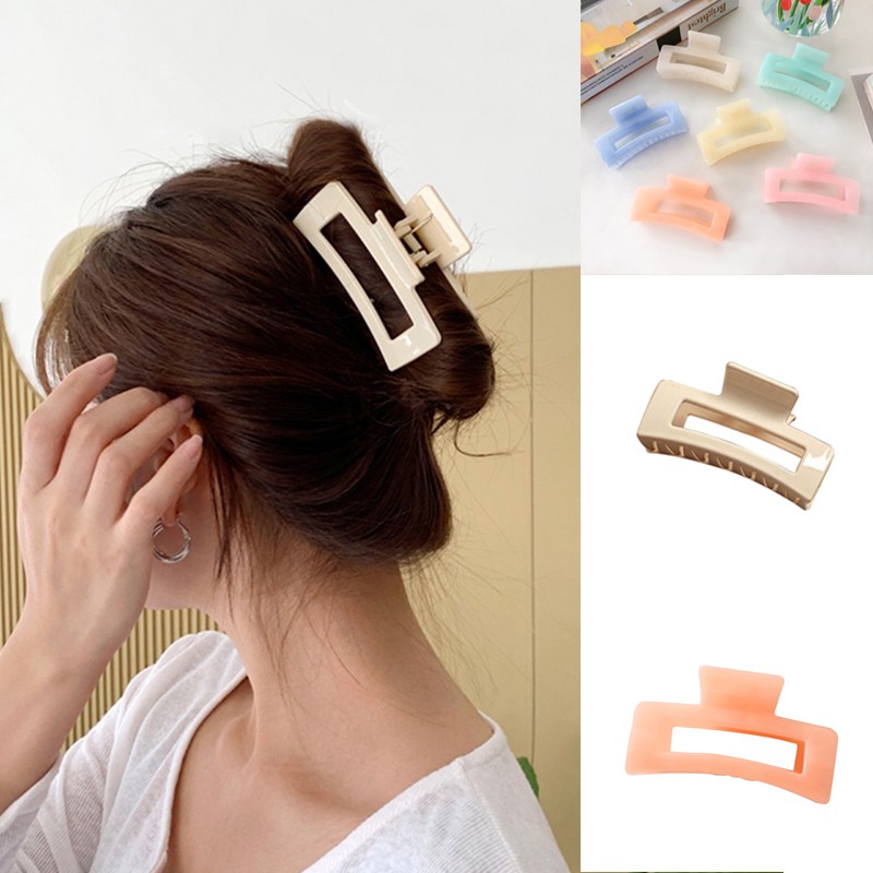 Kẹp tóc càng cua thời trang hàn quốc màu kẹo ngọt ngào