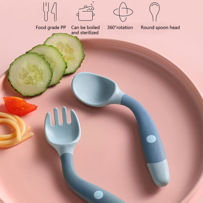 Bộ Muỗng Nĩa Mềm Tập Ăn Dành Cho Bé