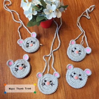 Túi đựng tỏi cho bé hình con chuột