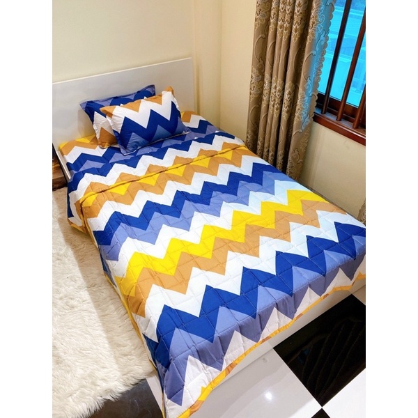 📣Xả📣 Bộ chăn hè ga gối cotton poly mềm mịn dễ thương sang xịn thoáng mát không xù không phai