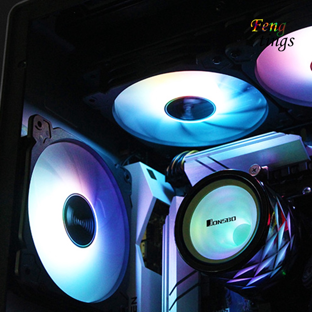 Quạt tản nhiệt JONSBO FR502 với 10 đèn LED nhiều màu 5V 3PIN ARGB 12V CPU cho PC