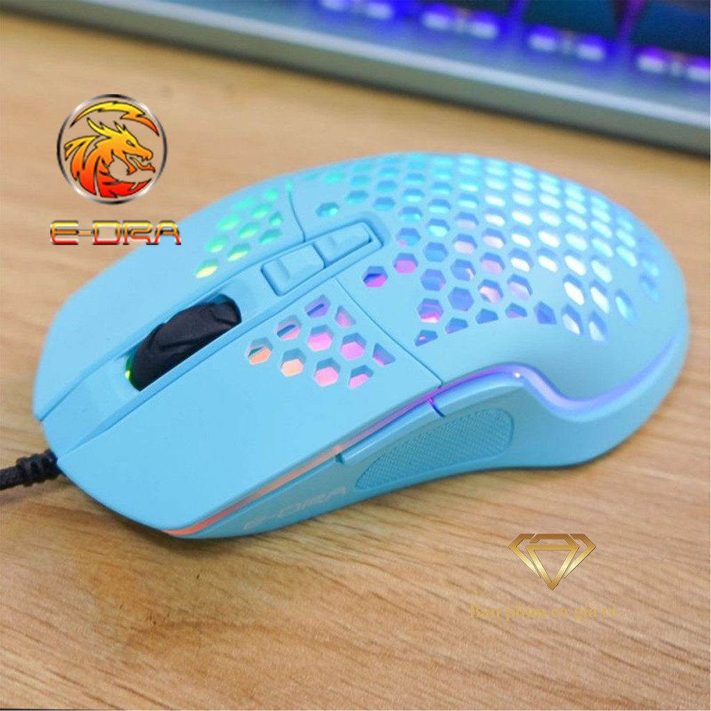 Chuột Gaming E-DRA EM616 ,thích hợp cho mọi game thủ ,siêu bền ,Led đẹp