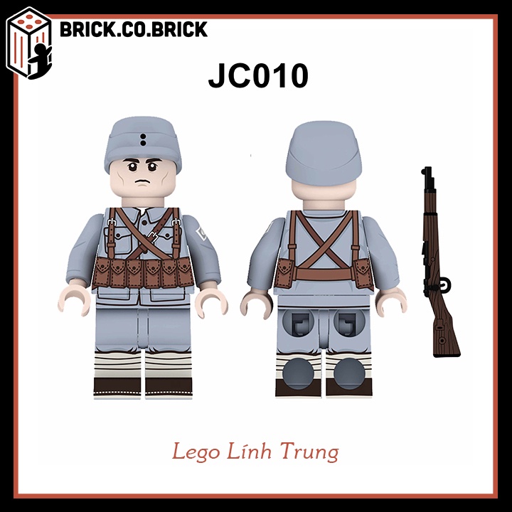 Lính Trung Quốc Đồ Chơi Lắp Ráp Lính Chiến Tranh World War Army Quân Đội JC008-JC012