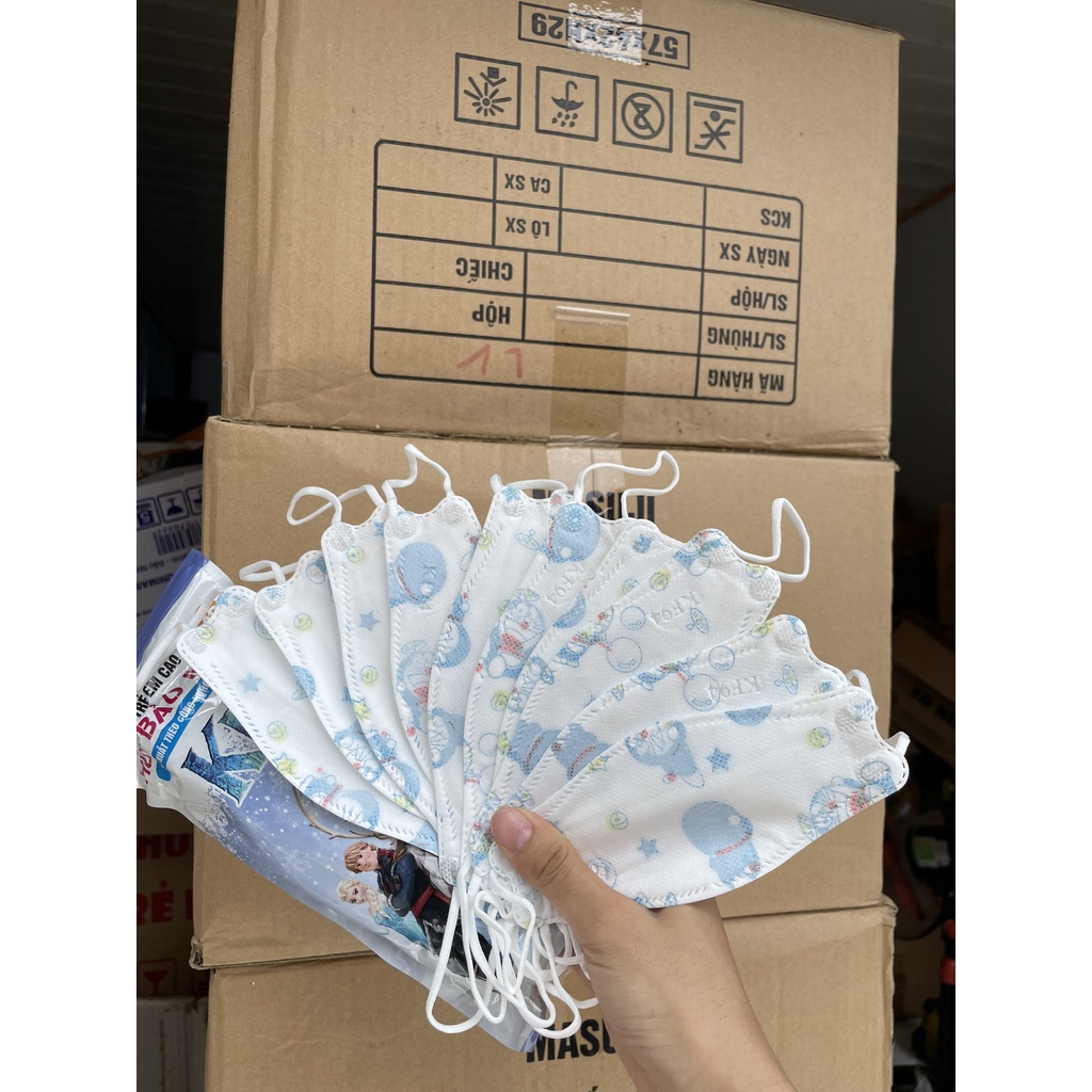Combo 50 chiếc khẩu trang 4D Huy Bảo Mask cho bé 0-3 tuổi