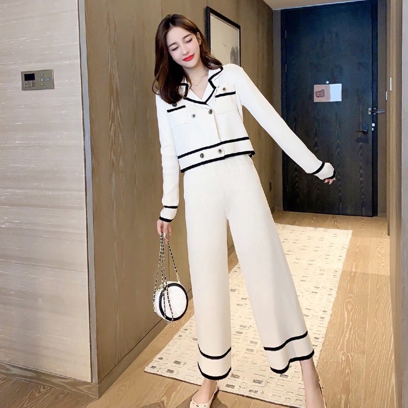 Set len dệt kim 4 cúc