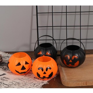💥FOLLOW TẶNG 3K💥HÀNG CÓ SẴN💥 Giỏ Đựng Kẹo Hình Bí Đỏ Mặt Cười Bí Ngô Xin Kẹo Trang Trí Halloween 💥CHỌN MẪU💥VOUCHE 000011