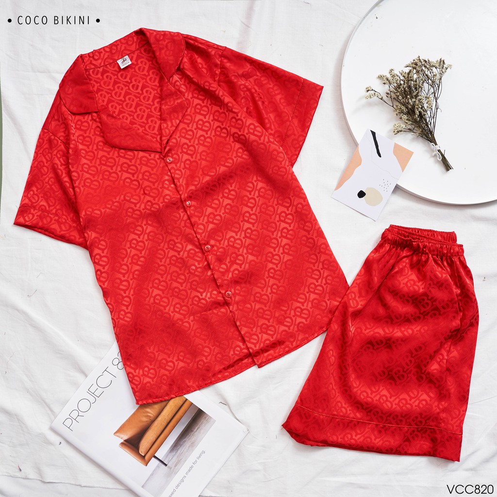 𝑪𝑶𝑪𝑶 𝑩𝑰𝑲𝑰𝑵𝑰 Bộ Đồ Ngủ - Đồ Mặc Nhà Lụa Gấm ( VCC820 ) | BigBuy360 - bigbuy360.vn