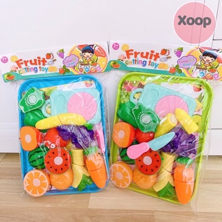 Đồ Chơi Cắt Hoa Quả Cho Bé Kèm Đĩa Đựng (SP001560 )