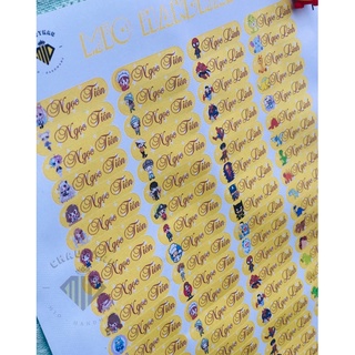 [Mio]100 Sticker - Miếng Tem Dán có Tên Bé (in theo yêu cầu)