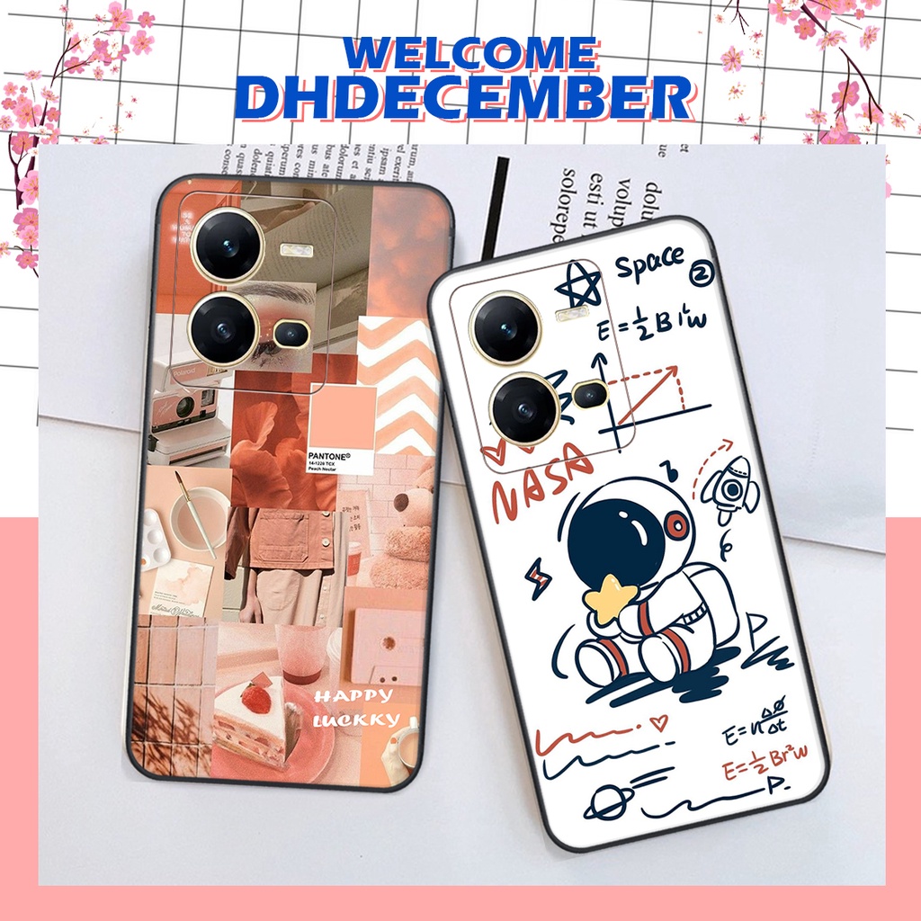 Ốp lưng Vivo V25E - V25 5G - BẢO VỆ CAMERA in hình nice ,good luck happy ốp xinh viền dẻo đẹp chất