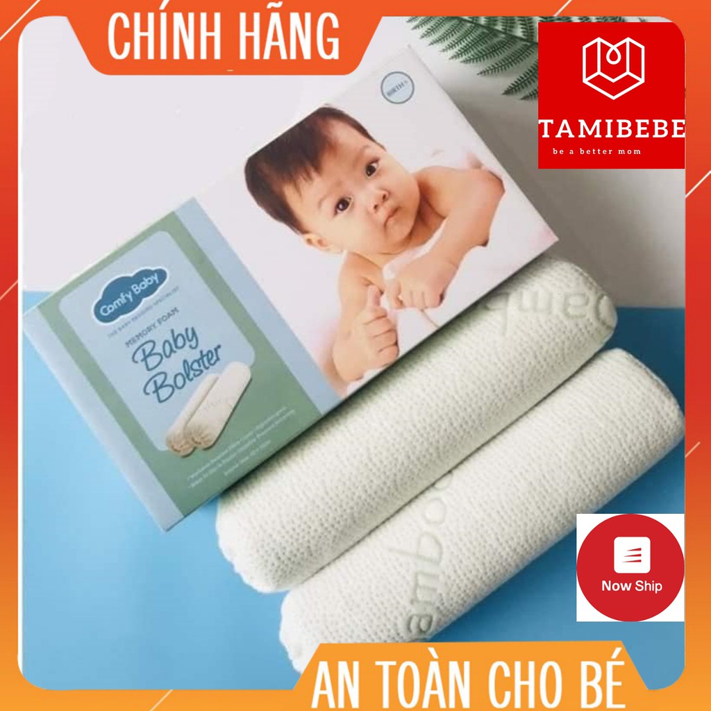 Gối ôm cho bé 40cm, vải co giãn 4 chiều Comfybaby chống giật mình -TAMIBEBE