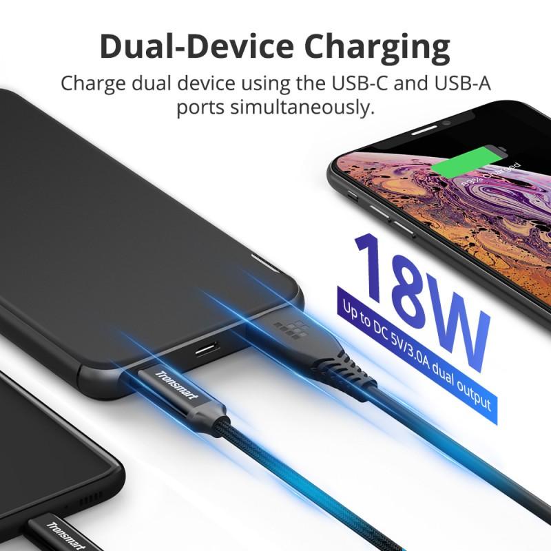 PIN Sạc Dự Phòng 10000mAh Tronsmart PBD02 Sạc Nhanh PD QC 3.0 2 Cổng USB và USB C - HÀNG CHÍNH HÃNG