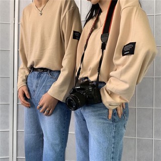 Áo Thun Basic Unisex Tay Dài Ulzzang Cặp Đôi