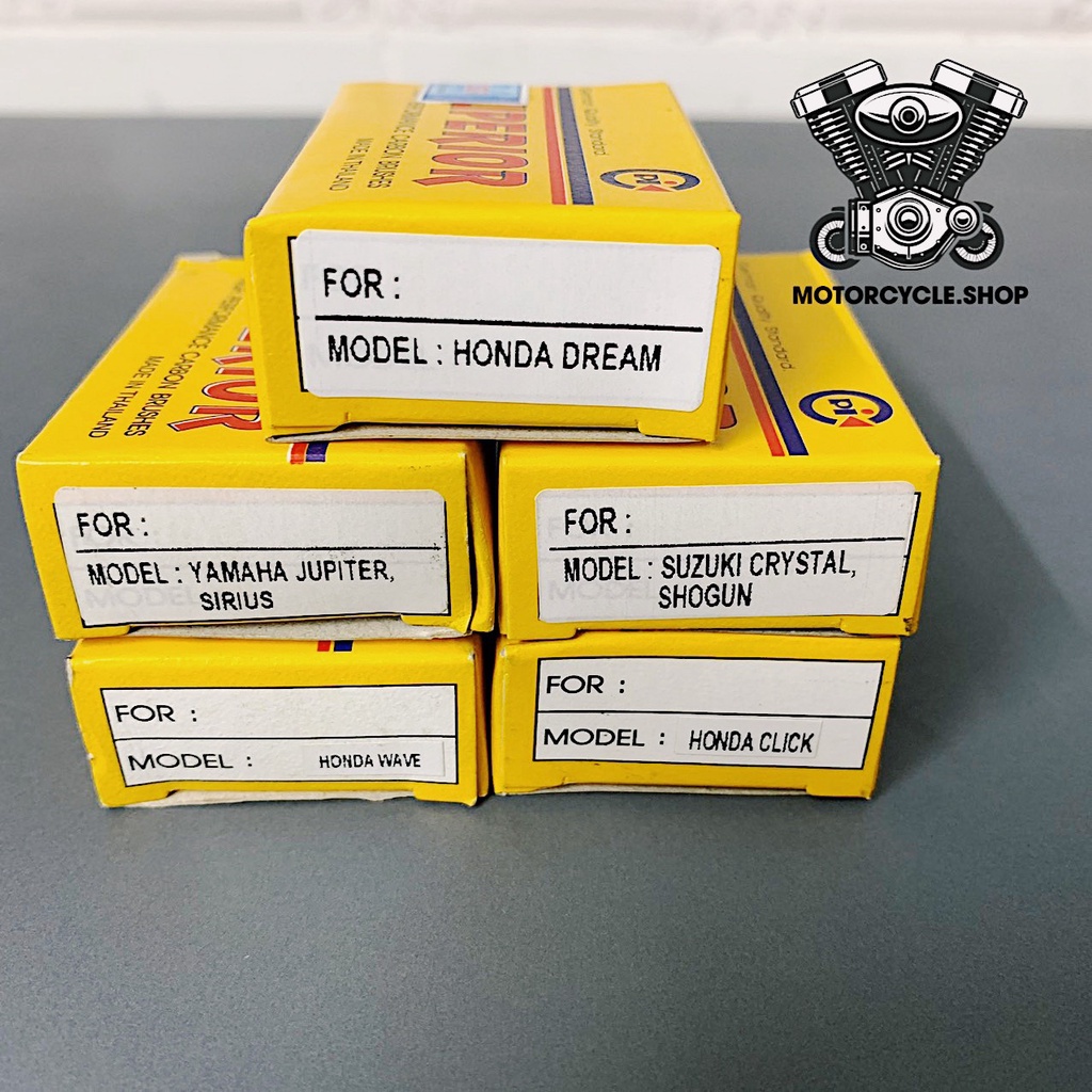 Chổi than, than đề cho các loại xe máy HONDA, YAMAHA hàng nhập Thái