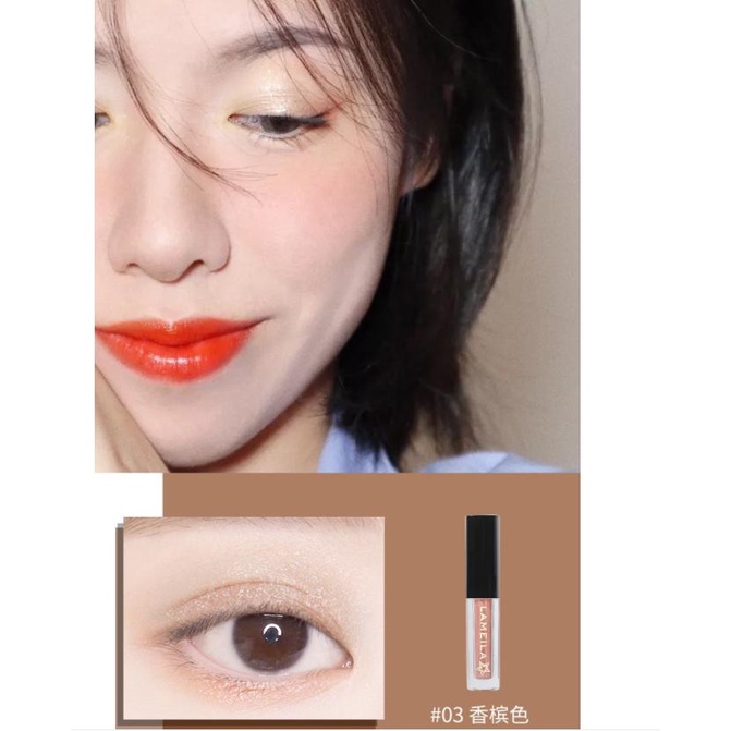 [Hàng mới về] Phấn mắt dạng lỏng Lameila ánh nhũ hợp thời trang