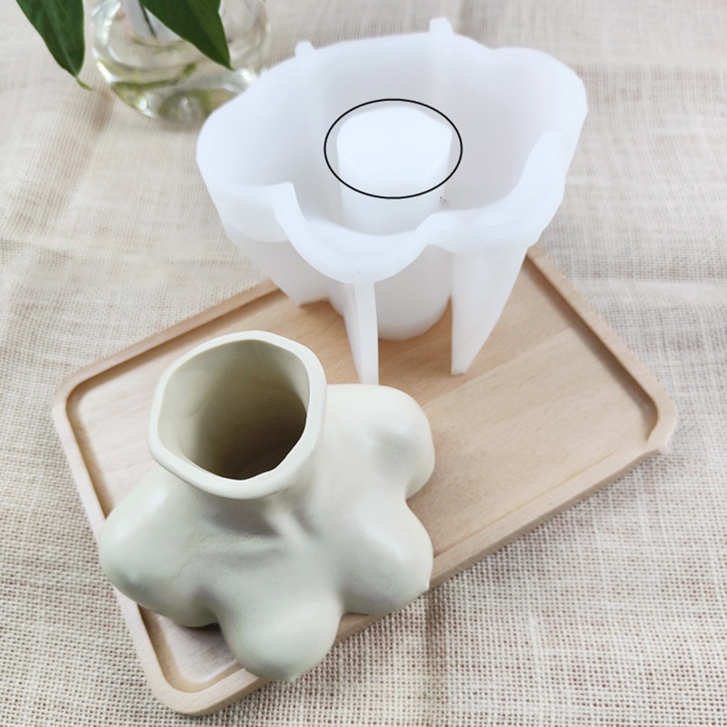 Khuôn Silicone Làm Chậu Hoa / Chậu Cây Hình Cơ Thể Người Độc Đáo DIY