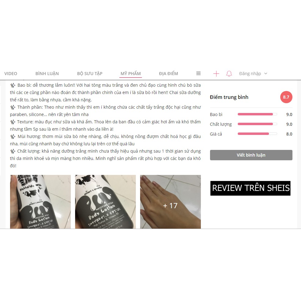 Combo 2 kem dưỡng thế Hokkaido Thái Lan/ Freeship đơn từ 50k / Kem dưỡng thể chính hãng