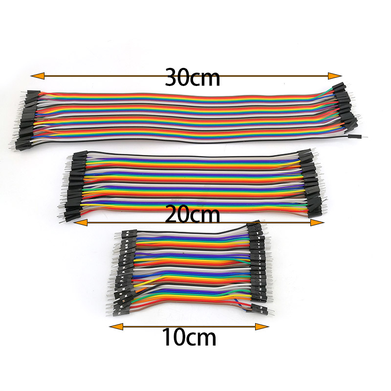 10cm 20cm 30cm Dây Nhảy 40pin Dupont Jumper Line Nam Đến Nam Cắm Nữ Sang Nam Cáp Eclectic VND1