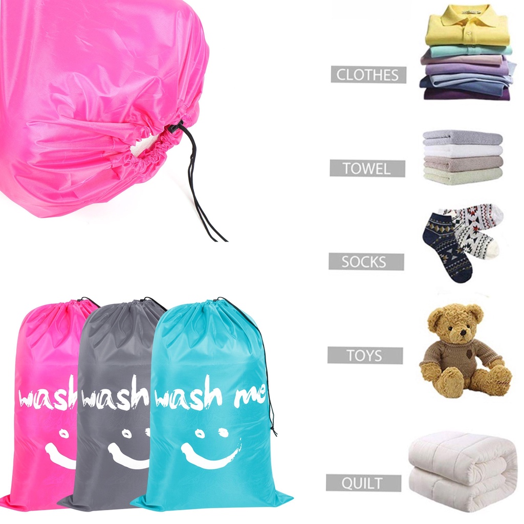 Giỏ Đựng Quần Áo Dơ Bằng Nylon Có Thể Gấp Lại Được Mới