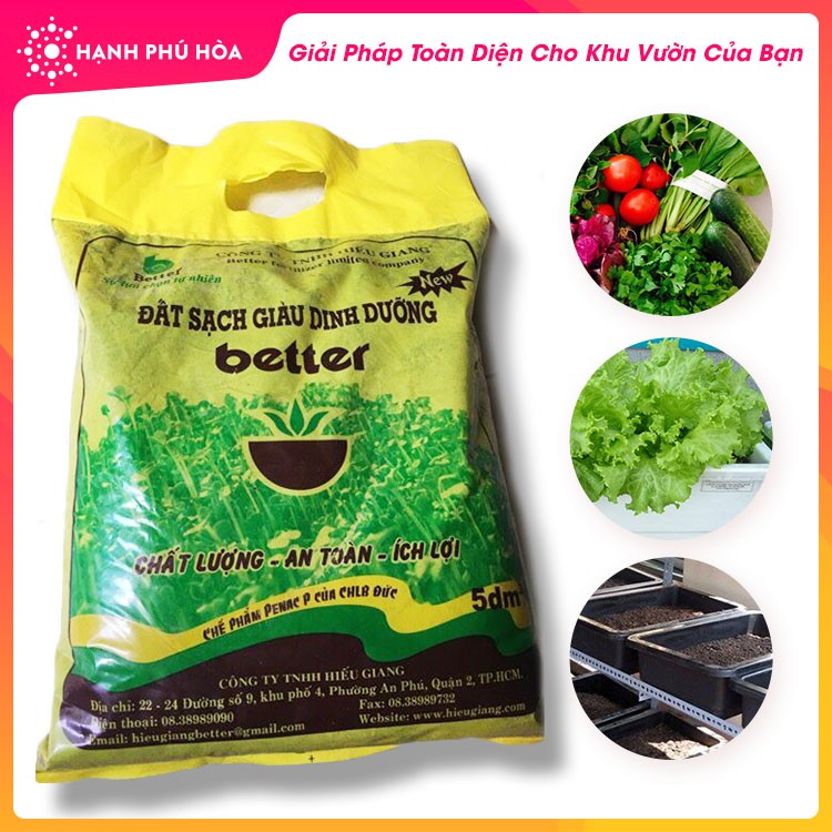 Đất Sạch Trộn Tro Trấu, Xơ Dừa, Phân Bò, Mùn Cao Cấp Better 2Kg-Giàu Dinh Dưỡng, Chuyên Cho Rau Màu, Rau Mầm, Cây Kiểng