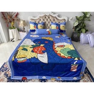 BỘ DRAP GỐI DRAP THUN Ý 5D CAO CẤP