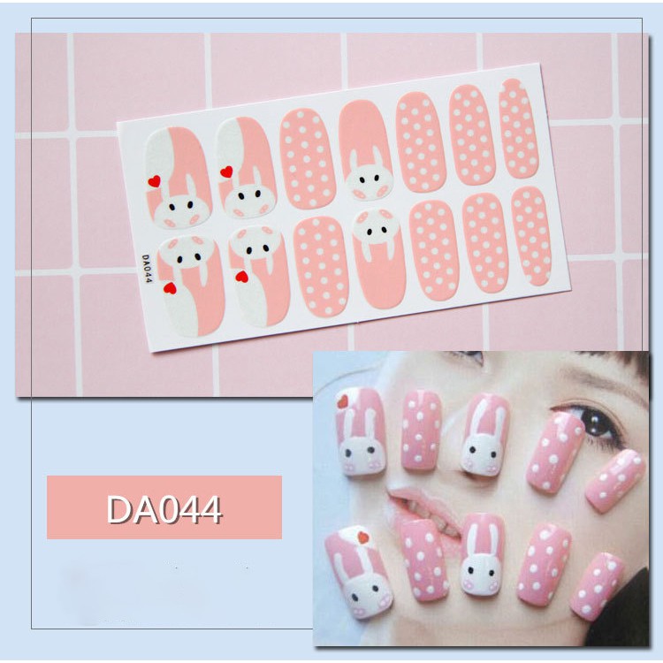 ✔️Sticker dán trang trí móng tay họa tiết dễ thương - sticker dán móng tay cute - miếng dán trang trí móng tay