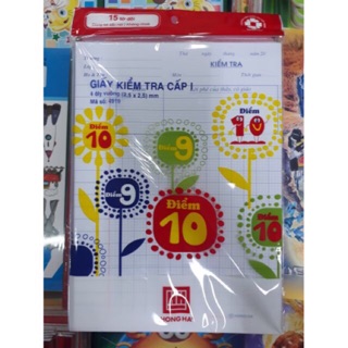 Tập Giấy Kiểm Tra 4 Ô ly Hồng Hà Siêu đẹp