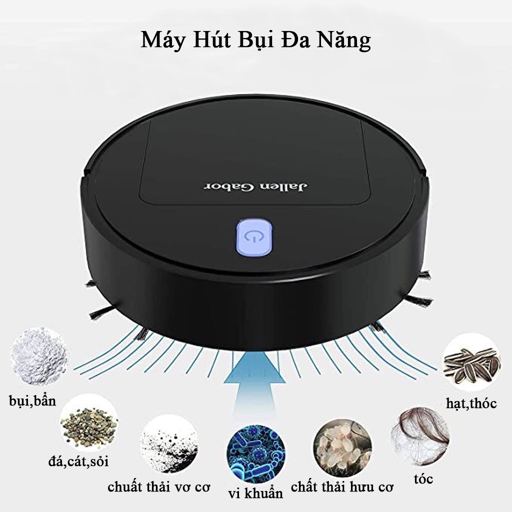 ROBOT HÚT BỤI Tự Động Dọn Nhà Thông Minh Công Nghệ AI Cao Cấp Tự động hút bụi, lau nhà