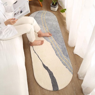 ✸Đơn giản và hiện đại giả cashmere thảm đầu giường phòng ngủ chăn trước dài dải sàn nhỏ dày