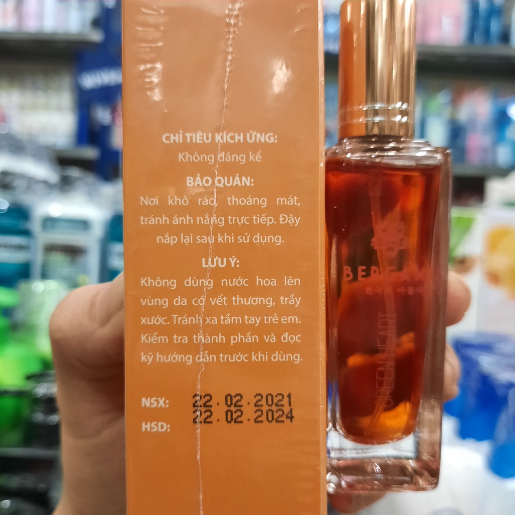 Nước hoa BERGAMI Green Heart 20ml