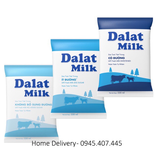 Sữa tươi Dalat Milk bịch 220ml thumbnail