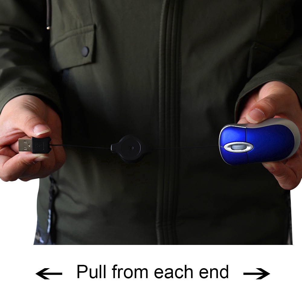 Chuột Máy Tính Mini CHUYI Kèm Dây Cáp Quang Học 1600 Dpi