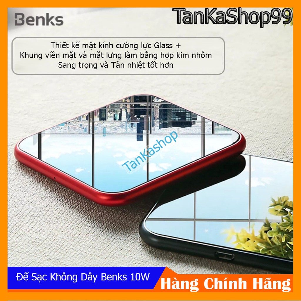 Đế sạc không dây siêu mỏng Benks W05 10W cho iPhone SamSung Huawei LG
