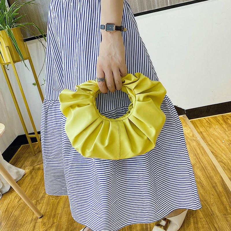 Túi xách nữ thiết kế xếp ly hình đám mây thời trang xinh xắn