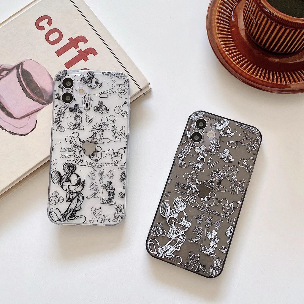 Ốp điện thoại TPU in họa tiết chuột Mickey dễ thương cho iPhone 12/12ProMax/12Mini/11ProMax/11/7Plus/Xs Max/Xr | BigBuy360 - bigbuy360.vn