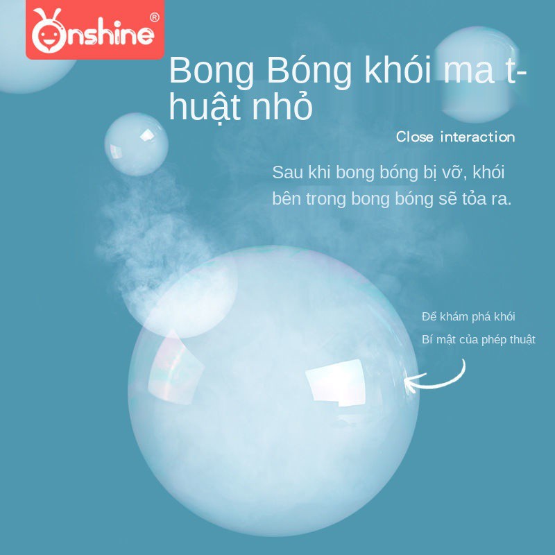 Bong bóng khói đàn hồi phát sáng màu đỏ ròng máy đồ chơi điện trẻ em cô gái tim in súng thổi tự động