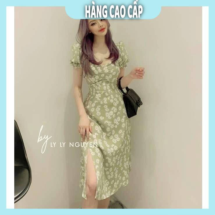 Đầm Nữ - Đầm maxi cúc họa mi xẻ tà duyên dáng (HÀNG SIÊU ĐẸP) | BigBuy360 - bigbuy360.vn