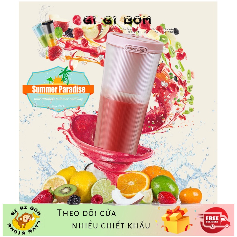 GiGiBomstore Máy ép trái cây nhanh, Máy ép trái cây tại nhà bằng điện, Làm nước trái cây lành mạnh