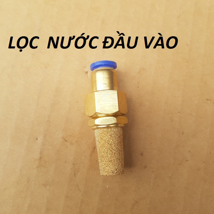 bộ máy phun sương làm mát,tưới lan 5 béc bằng inox,NGUỒN 5A CỰC KHỎE