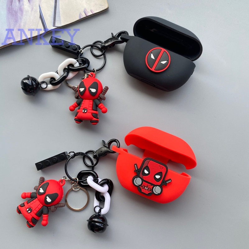 Huawei Freebuds Pro / Freebuds4 / Freebuds4i / Freebuds3 Vỏ silicon bảo vệ hộp sạc tai nghe Huawei Freebuds Pro 4 4i 3 chống thấm nước chống sốc kèm móc