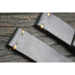 Dây Đồng Hồ Da Bò Thật TẶNG Khóa + Chốt Tháo - BLACKLEATHER