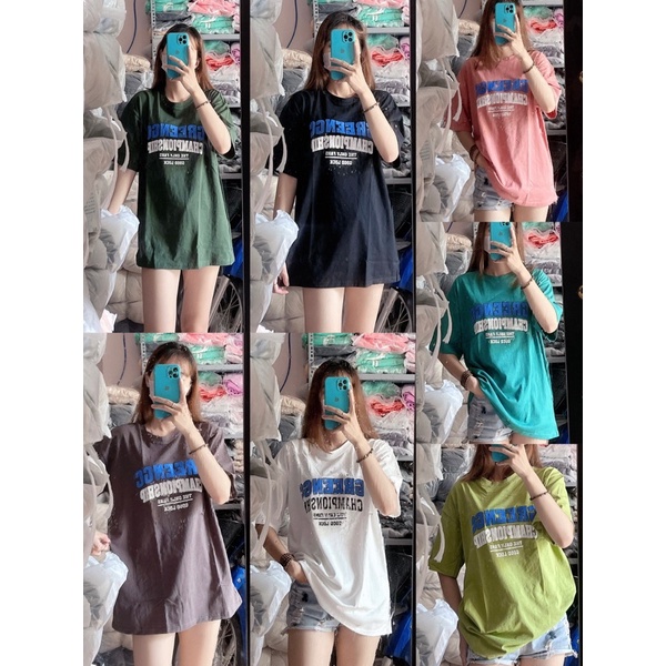 Áo thun cotton 3158 in chữ nổi