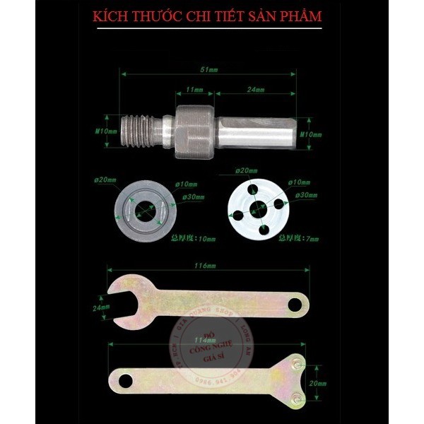 Bộ chuyển máy khoan thành máy mài đa năng