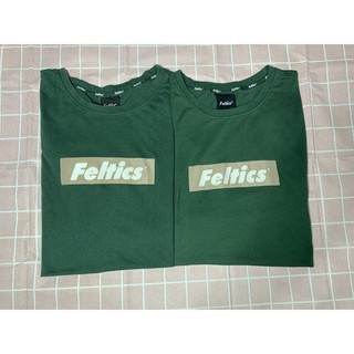 Áo thun ngắn tay cổ tròn tee hiệu FELTICS chính hãng secondhand - có thể mua để mặc áo đôi