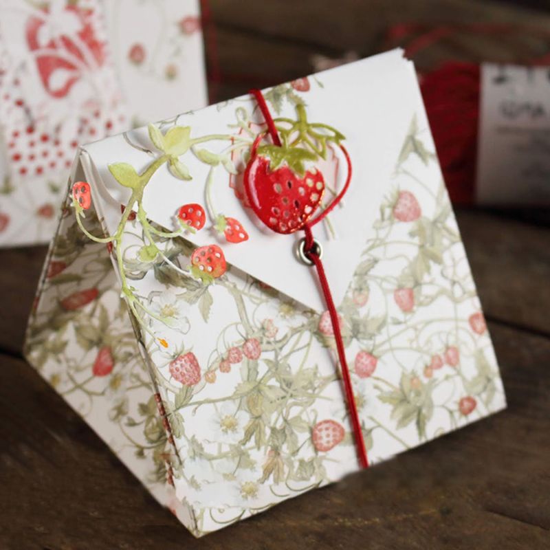 Khuôn Cắt Giấy Kim Loại Hình Quả Dâu Tây Xinh Xắn